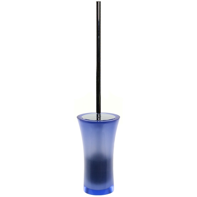 Gedy AU33-05 Free Standing Toilet Brush Holder Made From Thermoplastic Resins in Blue Finish